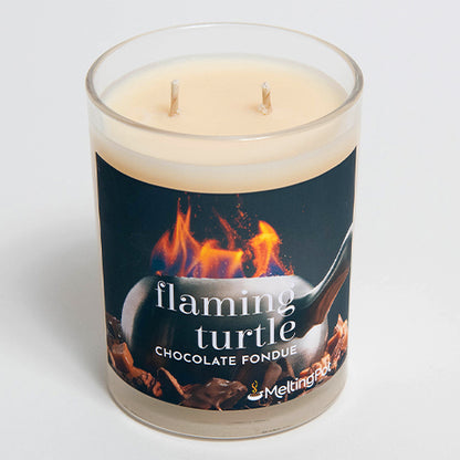 Flaming Turtle Candle