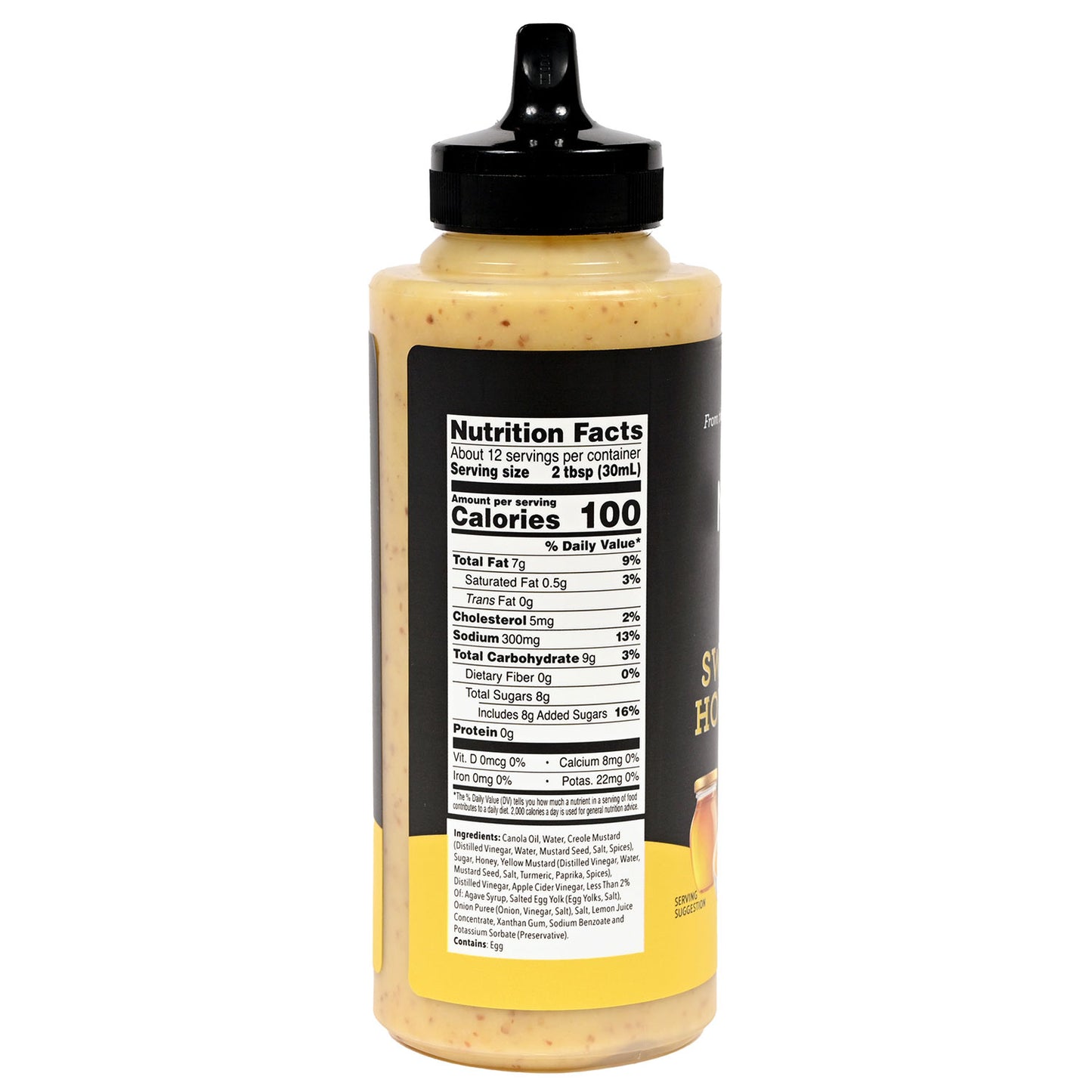 Back of Sweet Tangy House Dressing