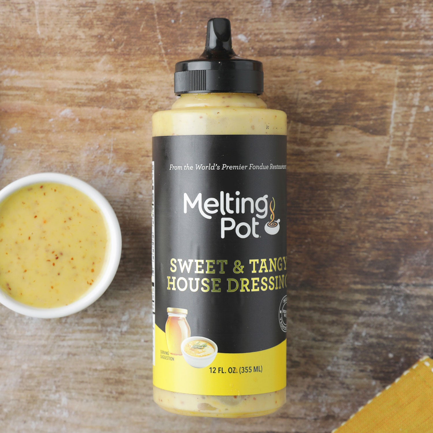 Sweet Tangy House Dressing on Table